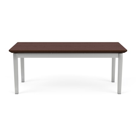 Lesro Lenox Steel Coffee Table, Cocoa Walnut LS0840